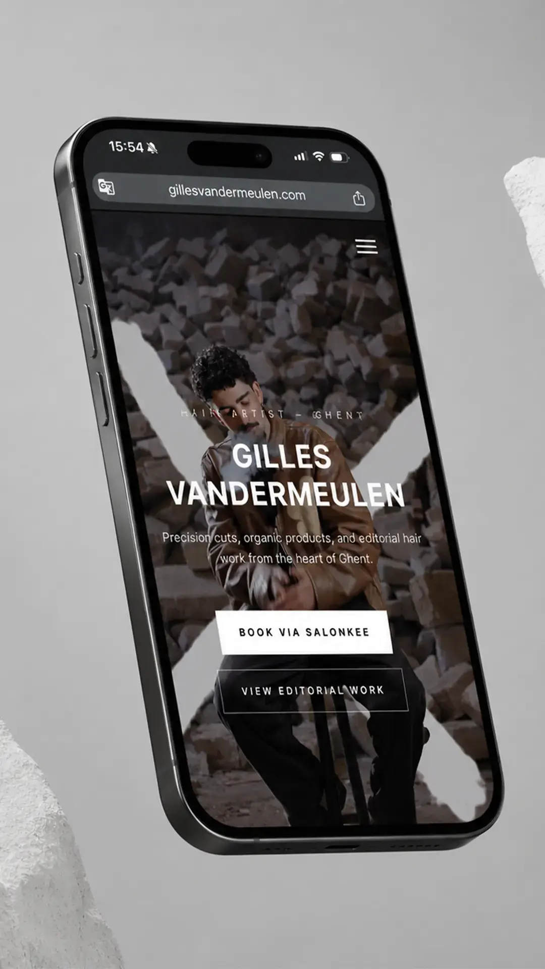 Gilles Vandermeulen website en personal brand content